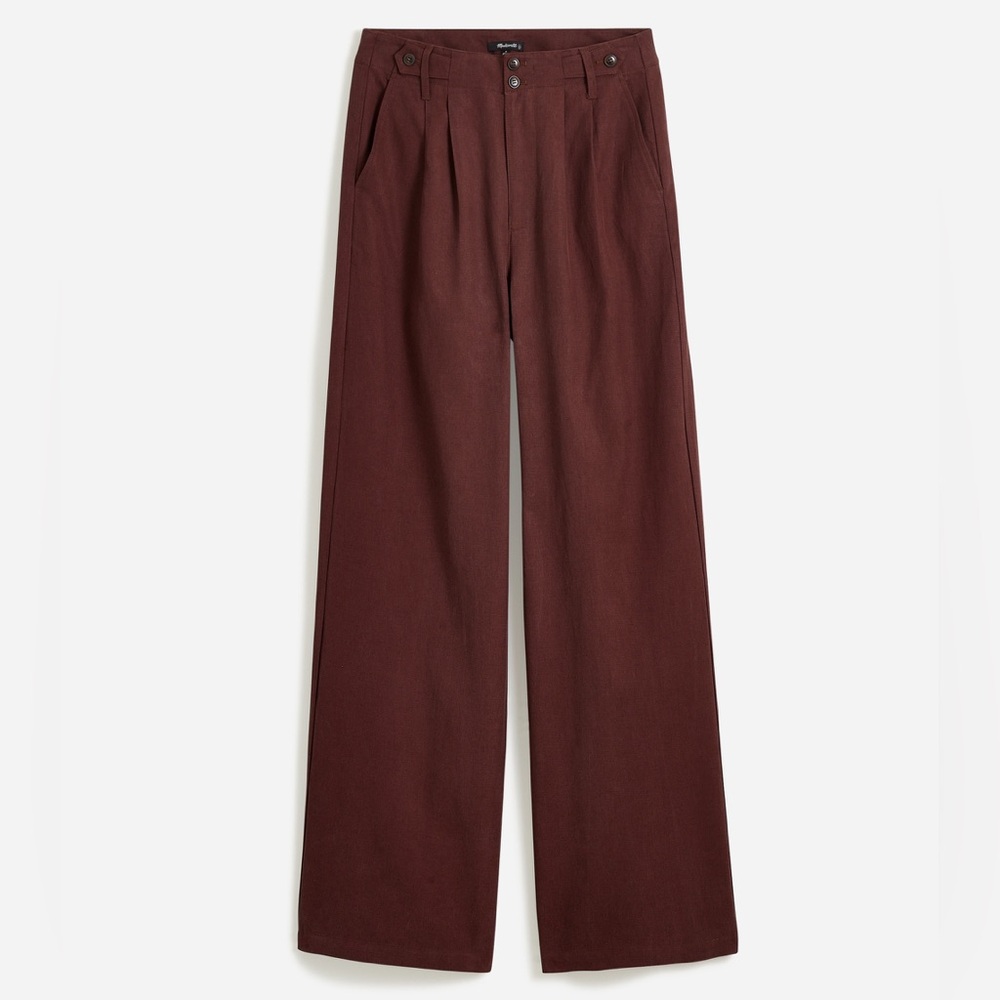 Madewell Harlow Wide Leg Pants in Chocolate Raisin